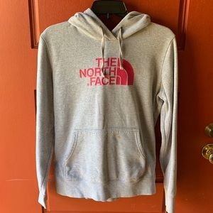 North face grey hoodie